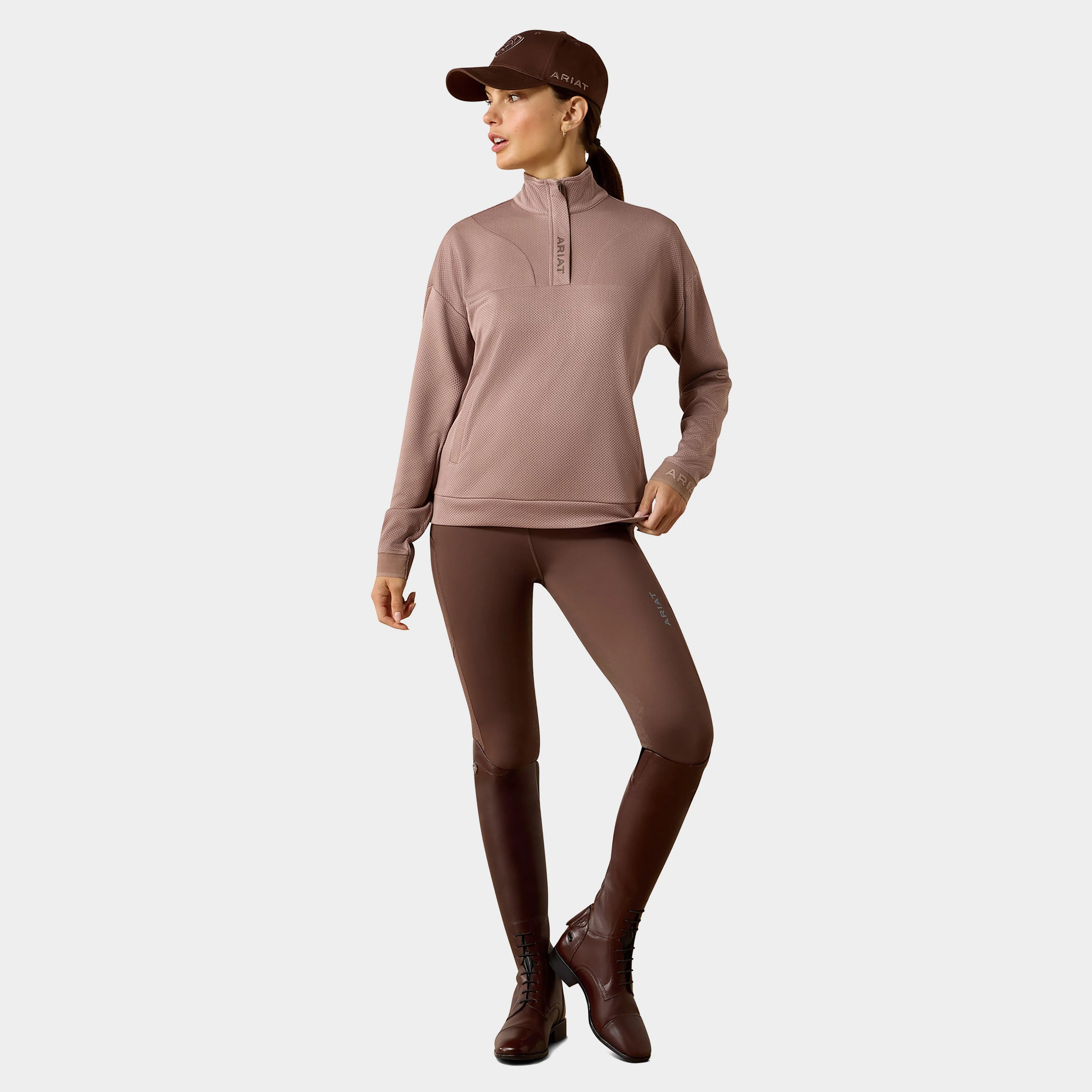 Women's Breathe 1/2 Zip Sweatshirt - Image 5