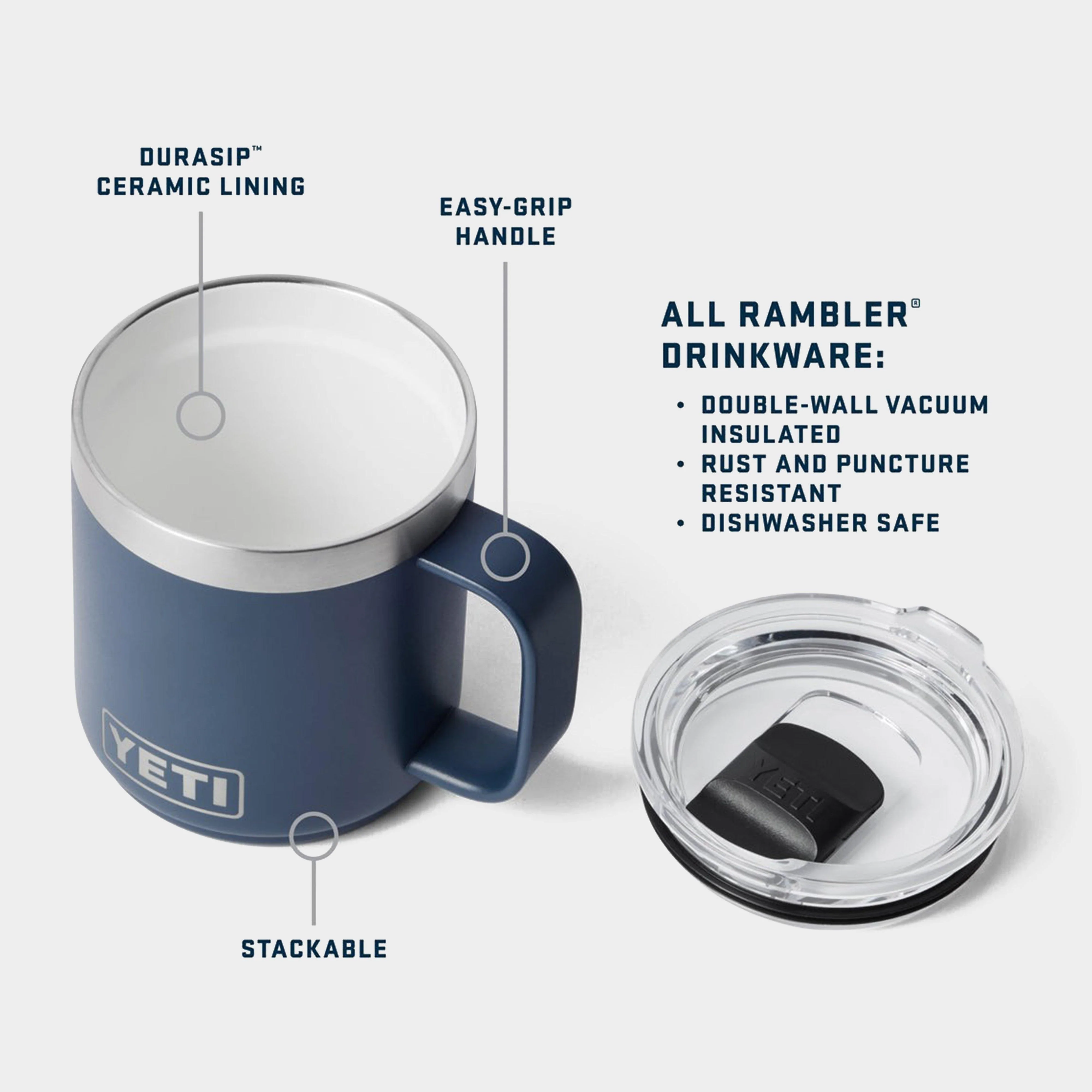 Rambler® 10oz (295ml) Stackable Mug with DuraSip™ Ceramic Lining - Image 4